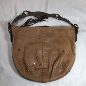 Vintage Coach Soho Vachetta Studded Crystal Hobo